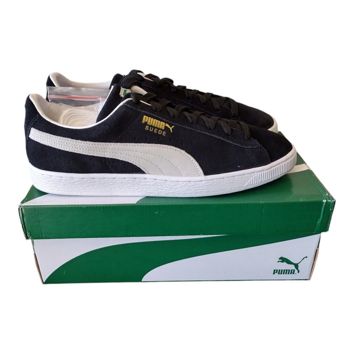 Puma Suede Classic Xxi Black White Mens 12 W Box - Black