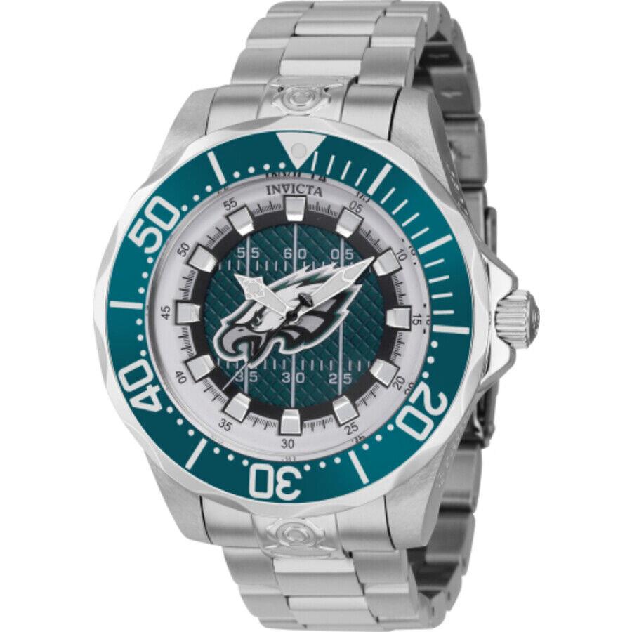 Invicta Nfl Philadelphia Eagles Green Dial Men`s Watch 42119