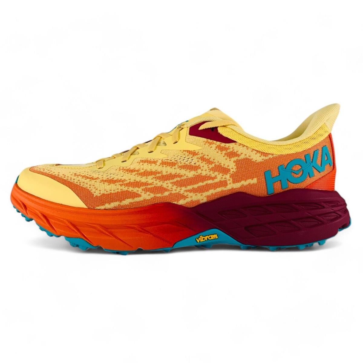 Hoka Speedgoat 5 Men`s Trail Running Shoes Orange Flame 1123157 Iflm