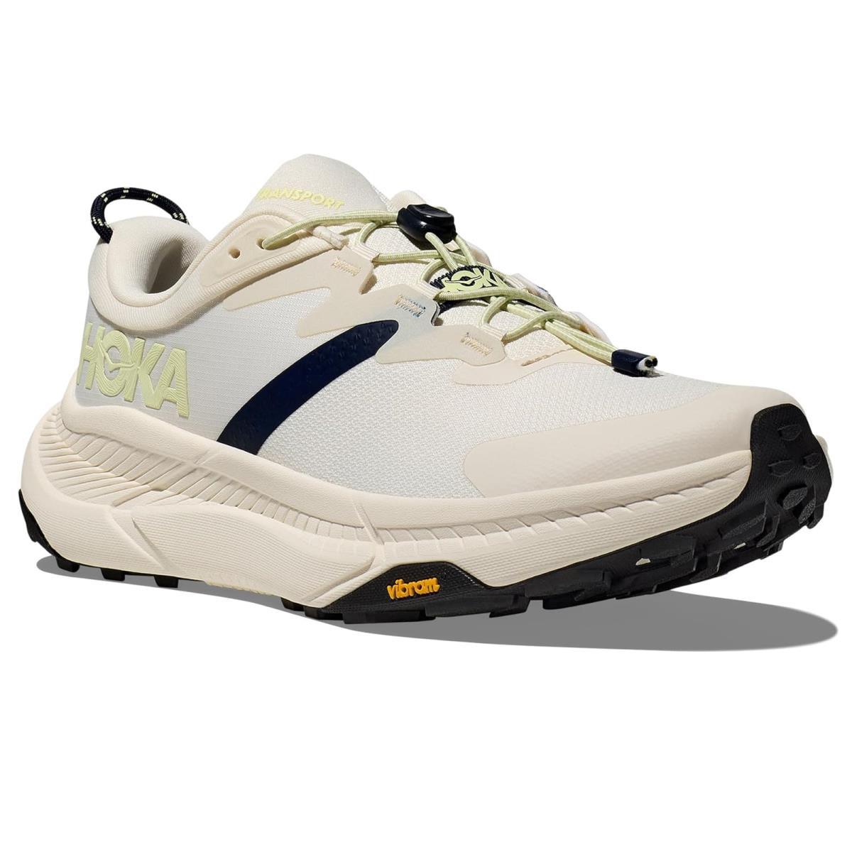 Man`s Sneakers Athletic Shoes Hoka Transport - Alabaster/Varsity Navy