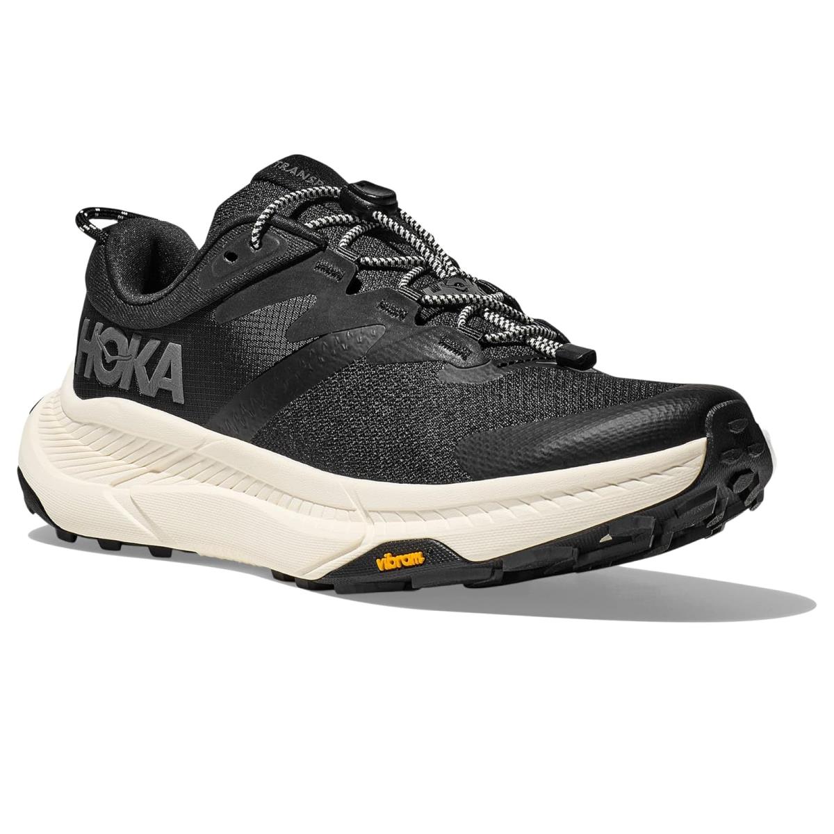 Man`s Sneakers Athletic Shoes Hoka Transport Black/Alabaster