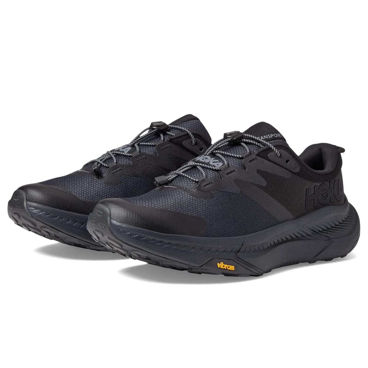 Man`s Sneakers Athletic Shoes Hoka Transport Black/Black