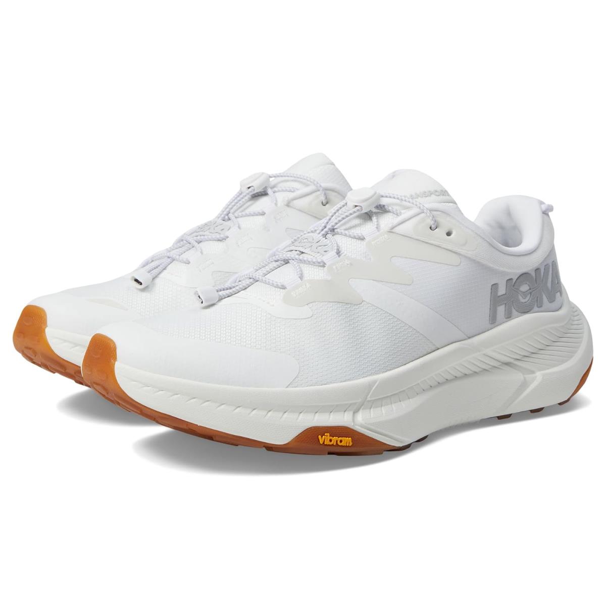 Man`s Sneakers Athletic Shoes Hoka Transport White/White