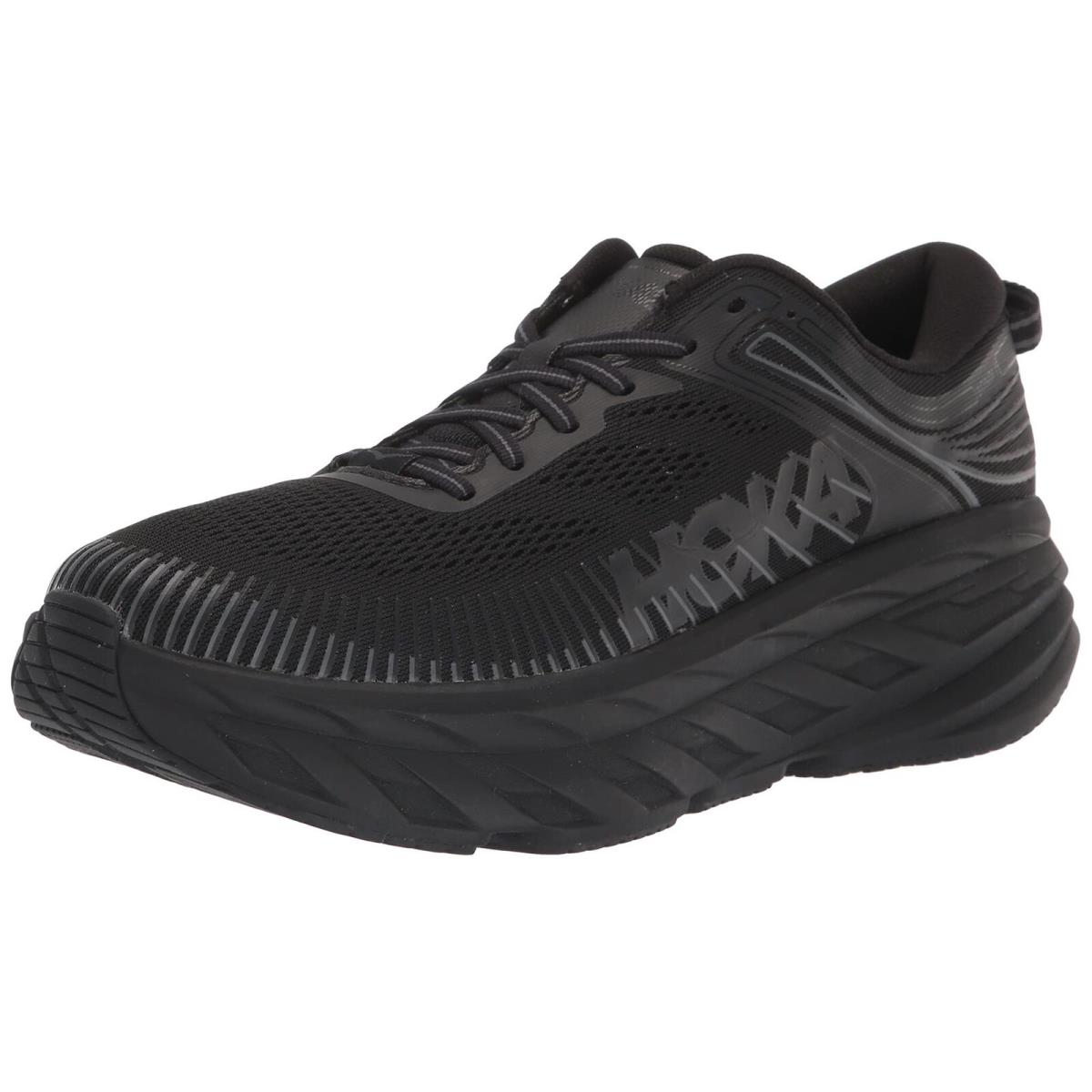 Hoka One One Mens Bondi 7 Mesh Black/black 10.5 W US