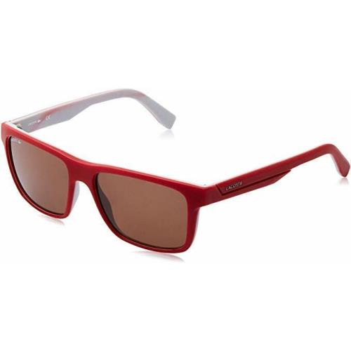 Lacoste L876S 615 Matte Red Grey Sunglasses