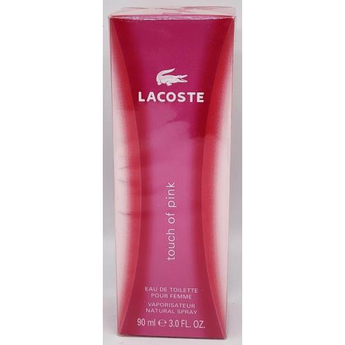 Lacoste Touch of Pink For Women Eau de Toilette Spray 3 fl oz