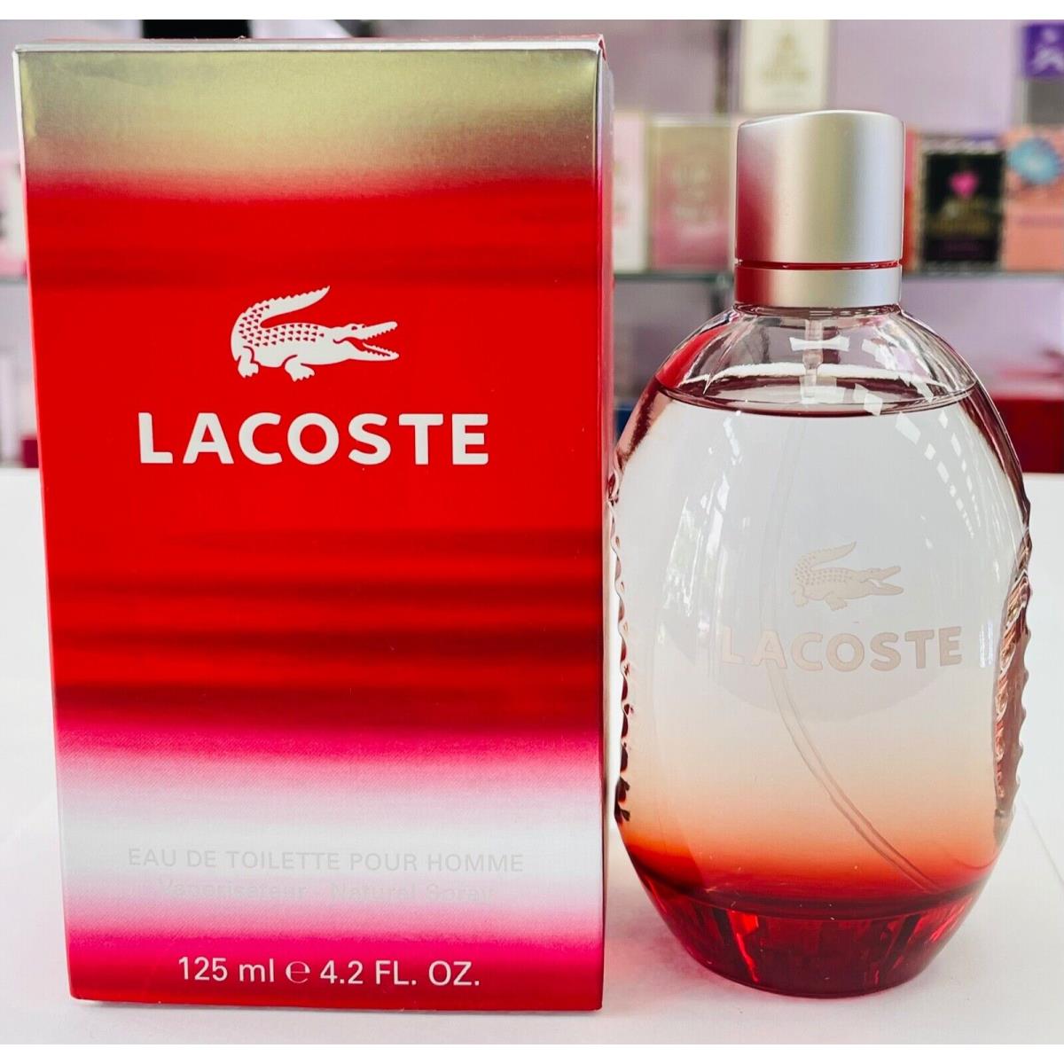 Lacoste Red Style In Play For Men Edt 4.2oz/125ml