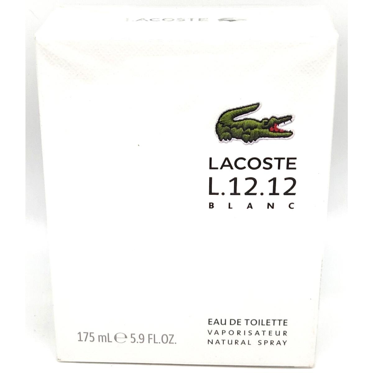 Lacoste Eau de Lacoste L.12.12 Blanc For Men Eau de Toilette Spray 5.9 fl oz