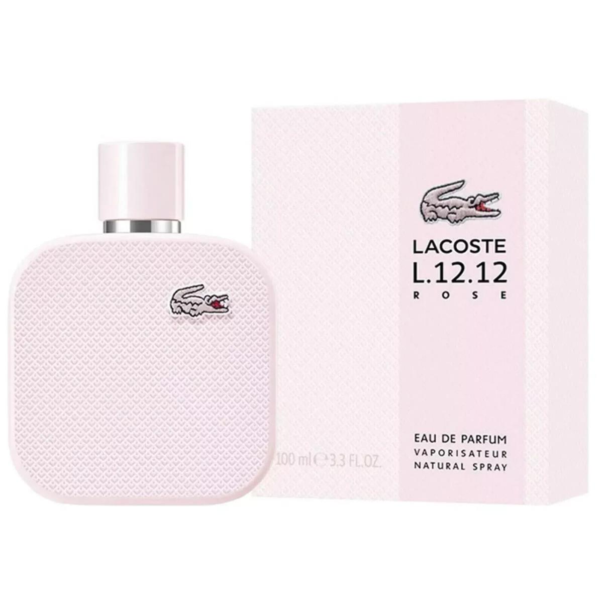 Lacoste L.12.12 Rose 3.3 oz / 100 ml For Women Eau de Parfum Spray