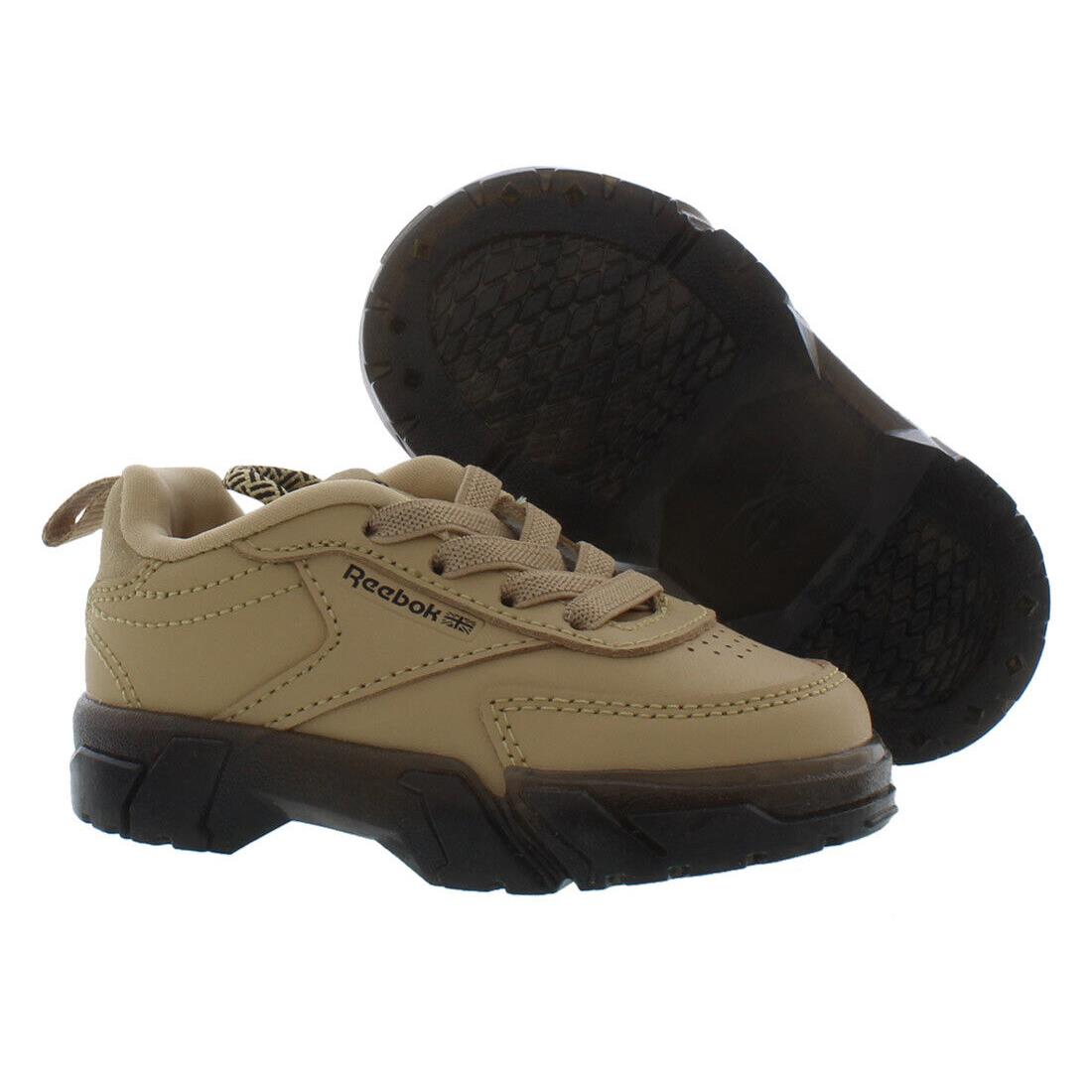 Reebok Club Cardi Baby Boys Shoes Size 4 Color: Beige/black - Beige/Black, Main: Beige