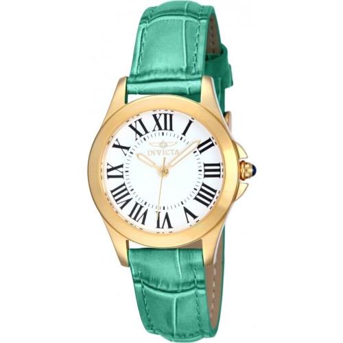 Invicta 14989 Women`s Angel Trinite Gold Tone White Dial Watch