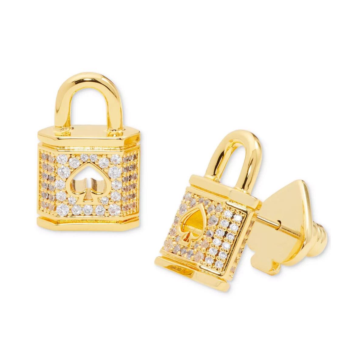 Kate Spade New York Pav Padlock Stud Earrings