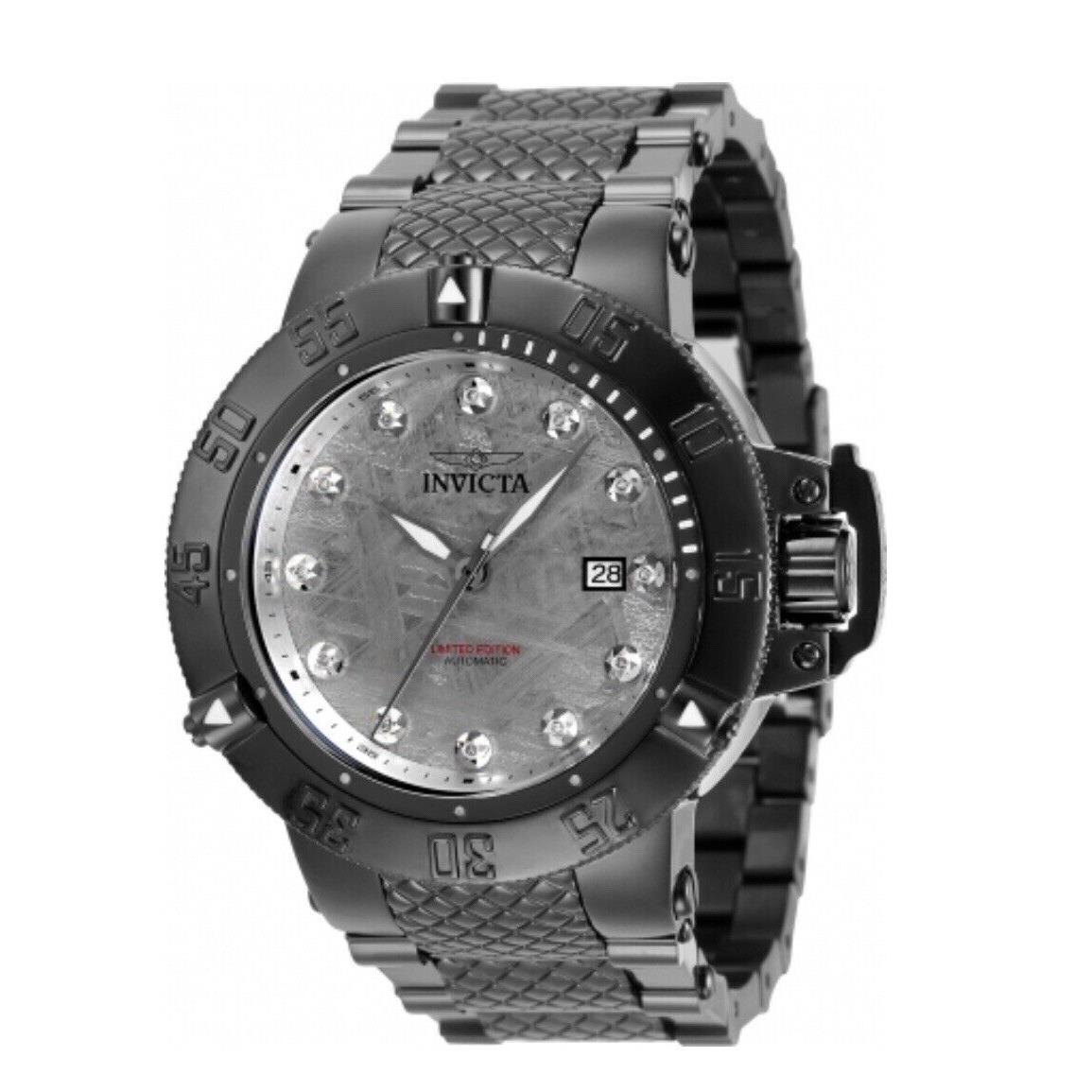 Invicta Men`s Subaqua Noma Iii Automatic Meteorite Watch Black Label 50mm 33609