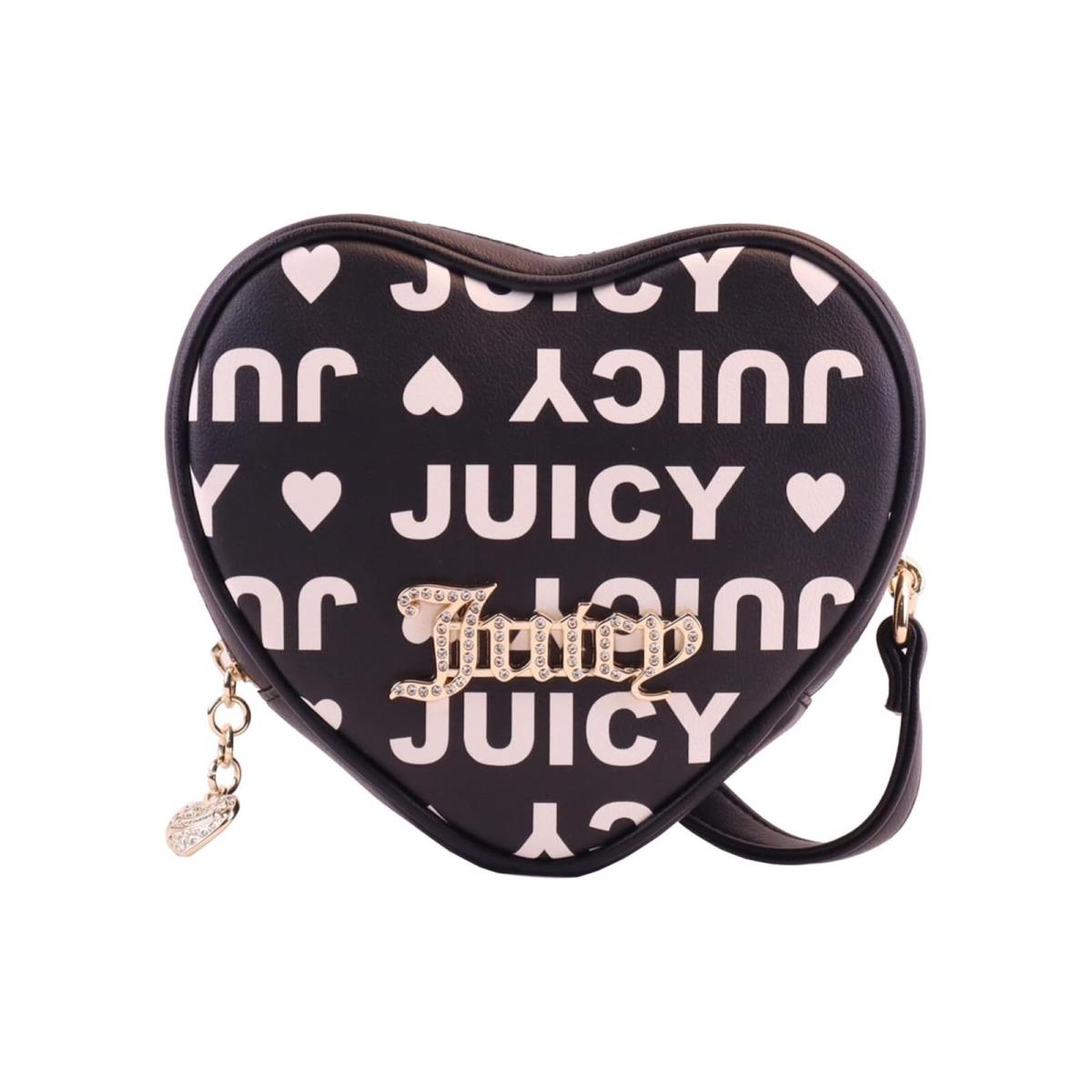 Juicy Couture Licorice Heart Print Fluffy Crossbody Women Cross Body