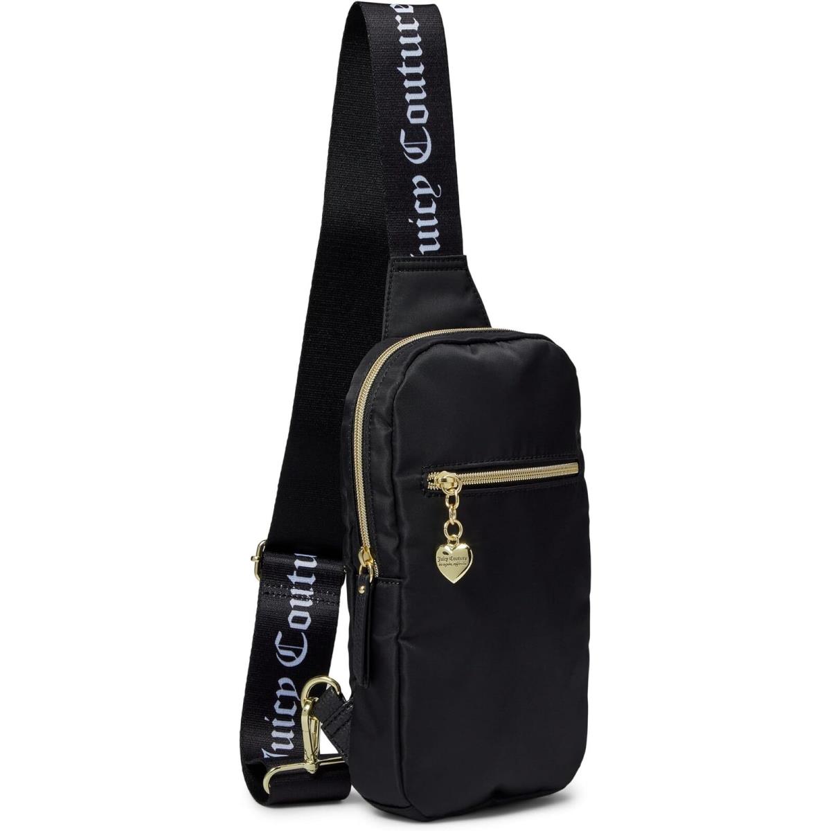 Juicy Couture Solid Black Pile On Sling Women Backpacks