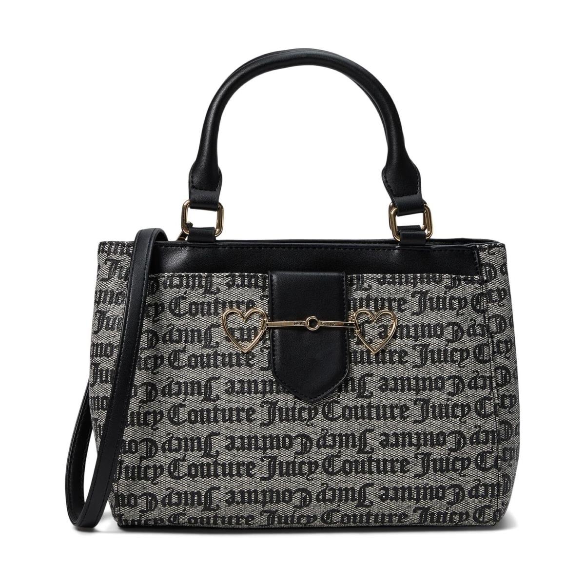 Juicy Couture Black Beige Love Is Juicy Women Satchel