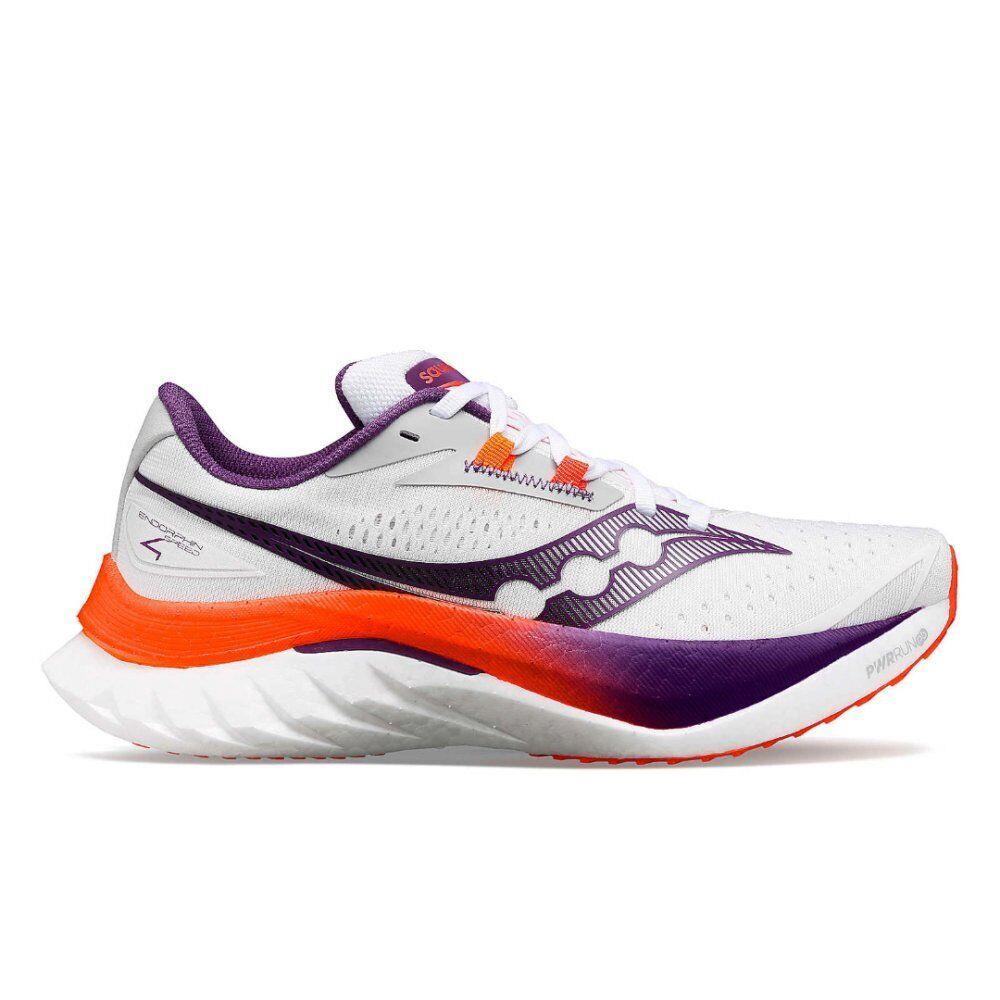 Saucony Women`s Endorphin Speed 4 Running Shoes - White/violet - White/Violet