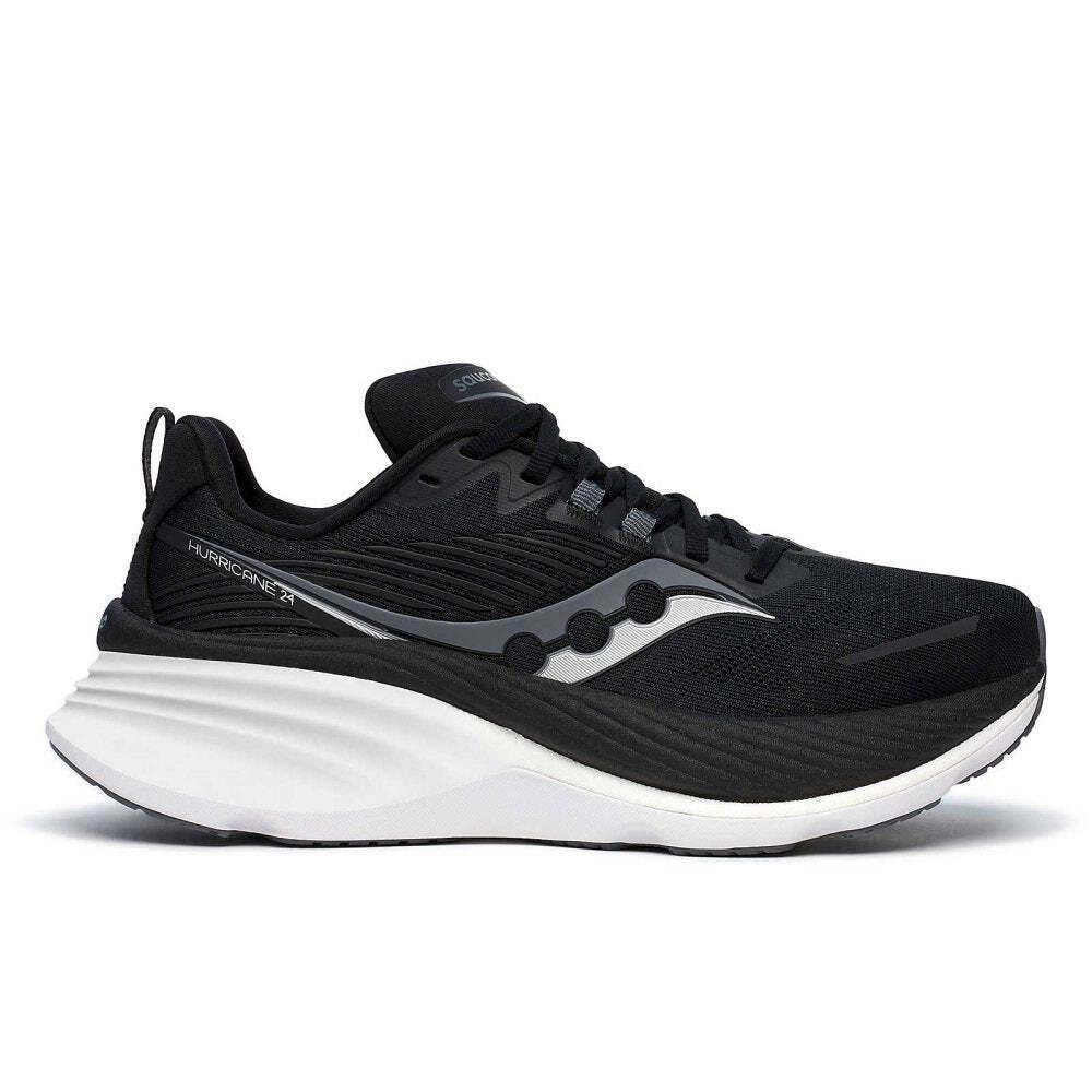 Saucony Women`s Hurricane 24 Running Shoes - Black/carbon - Black/Carbon