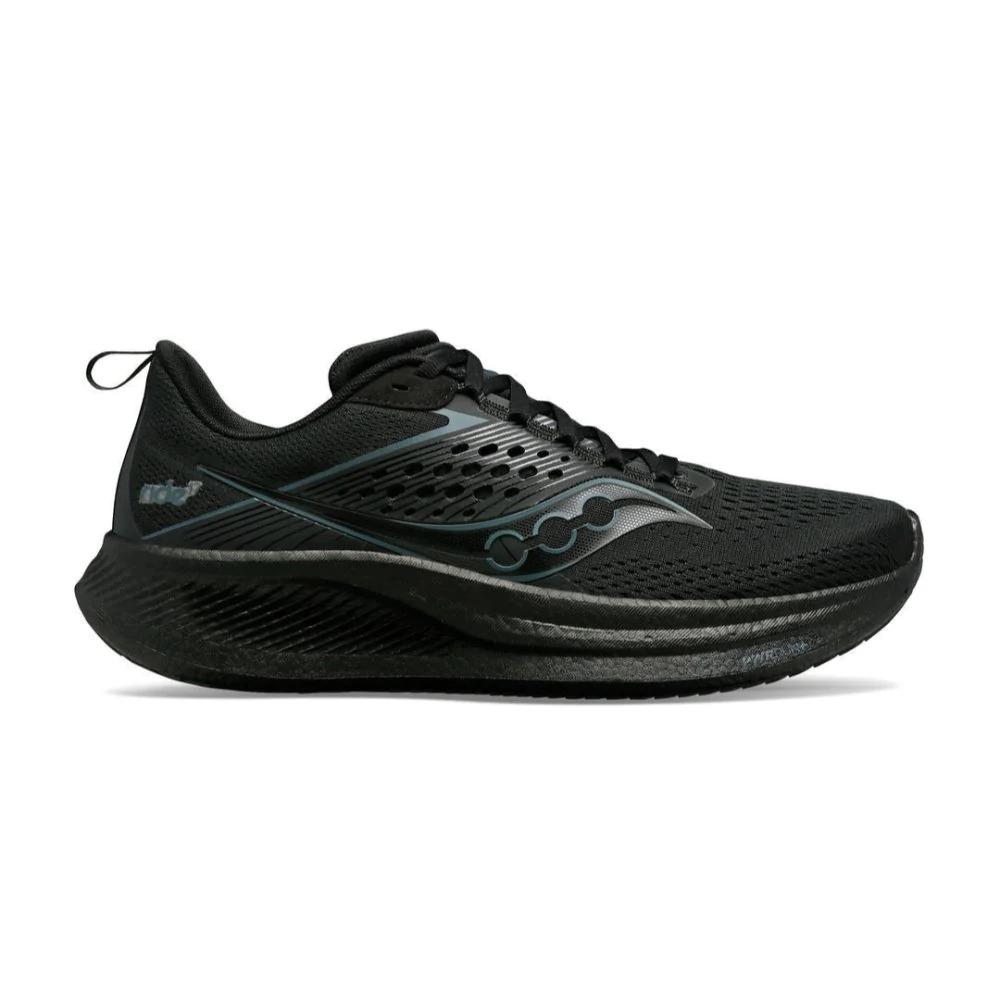 Saucony Women`s Ride 17 Running Shoes - Triple Black - Triple Black