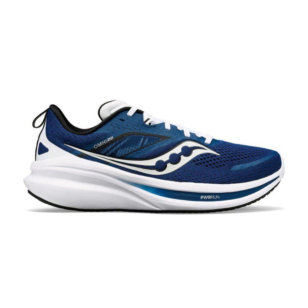 Saucony Men`s Omni 22 Running Shoes - Tide/white Wide Width - Tide/White