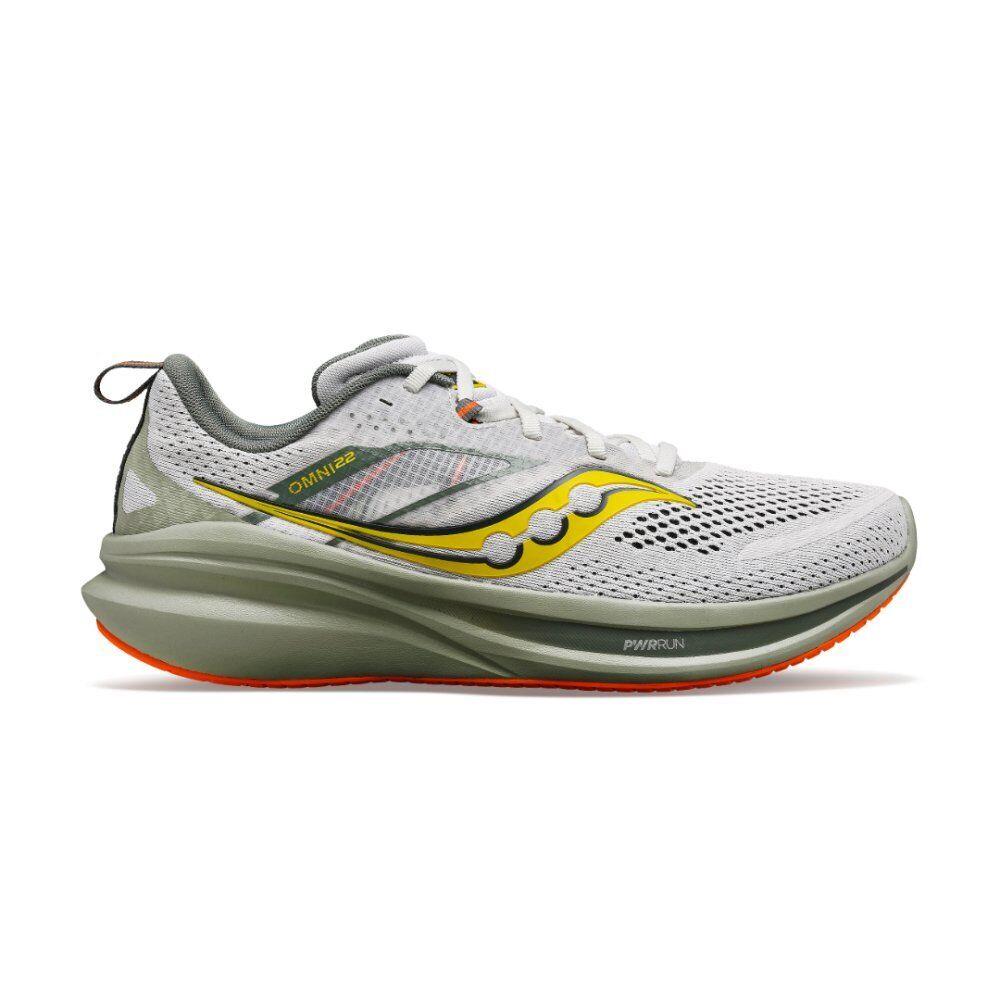 Saucony Men`s Omni 22 Running Shoes - Fog/bough Wide Width - Fog/Bough