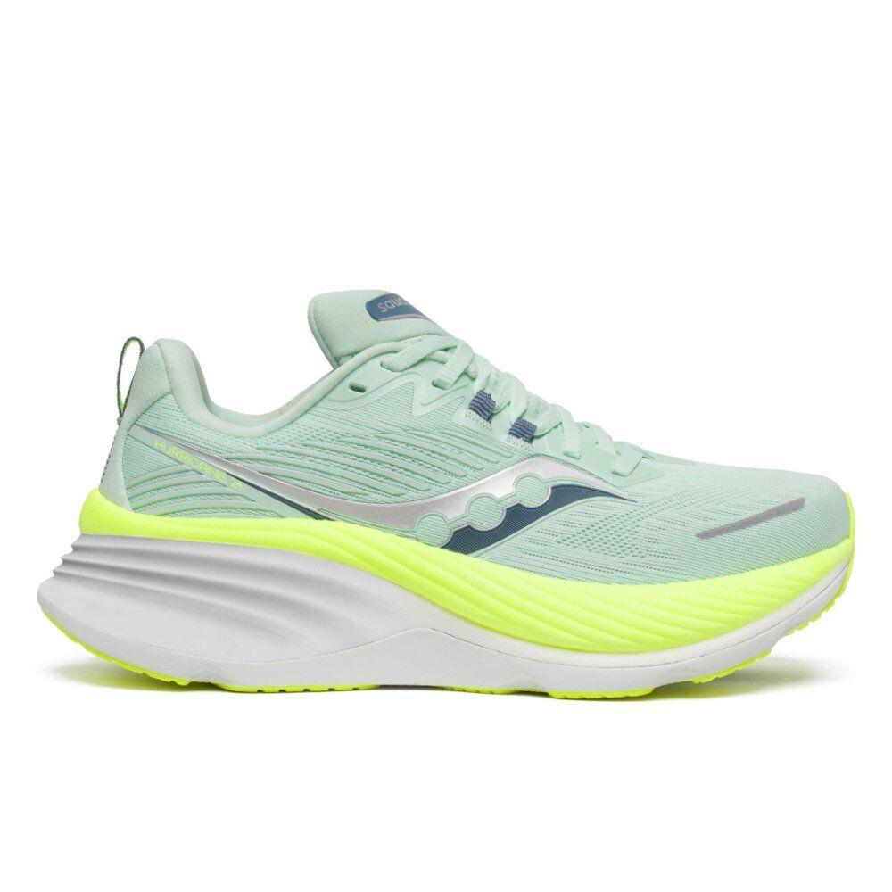 Saucony Women`s Hurricane 24 Running Shoes - Jade/citron - Jade/Citron