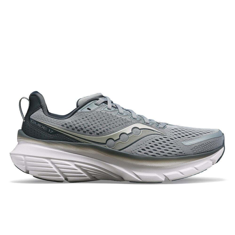 Saucony Men`s Guide 17 Running Shoes - Flint/shadow Wide Width - Flint/Shadow