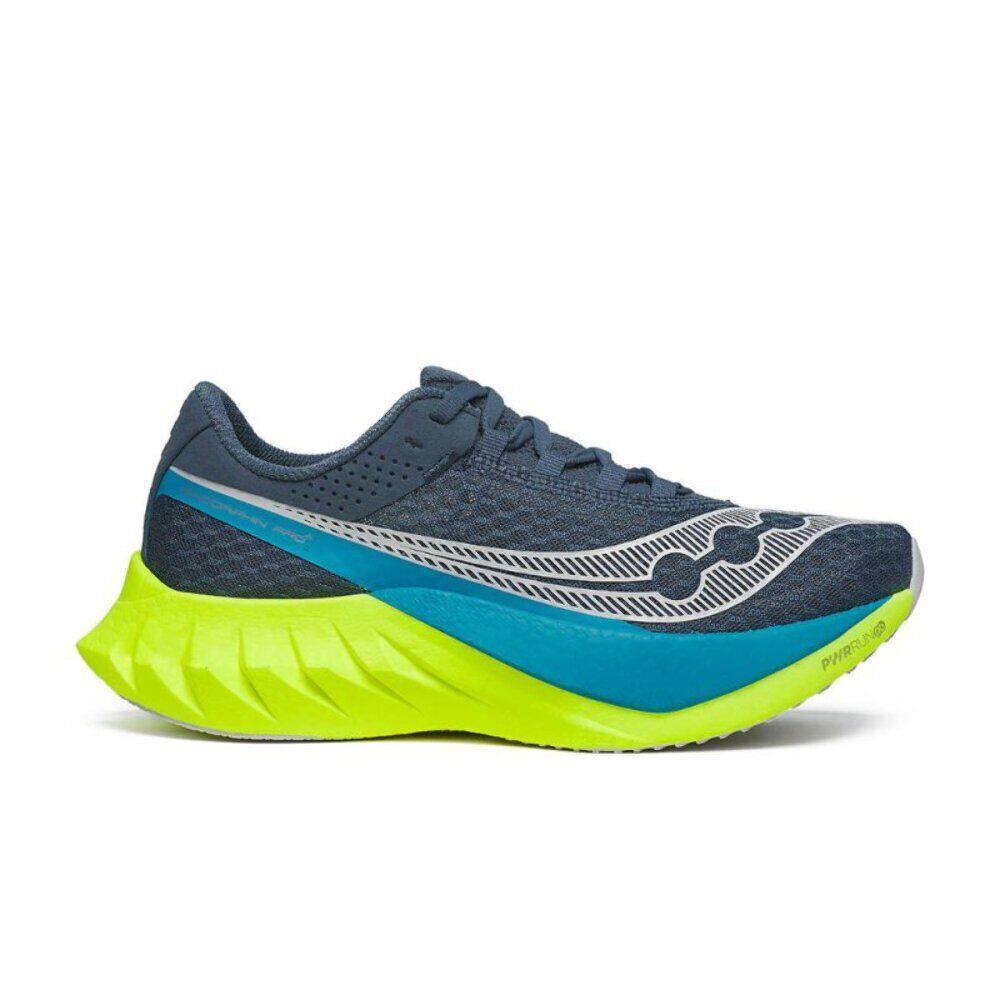 Saucony Women`s Endorphin Pro 4 Running Shoes - Mirage/citron - Blue