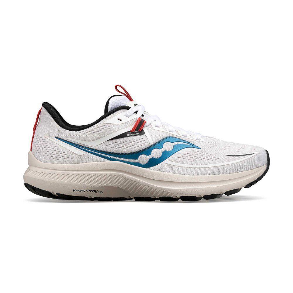 Saucony Men`s Omni 21 Running Shoes - White/sand - White/Sand