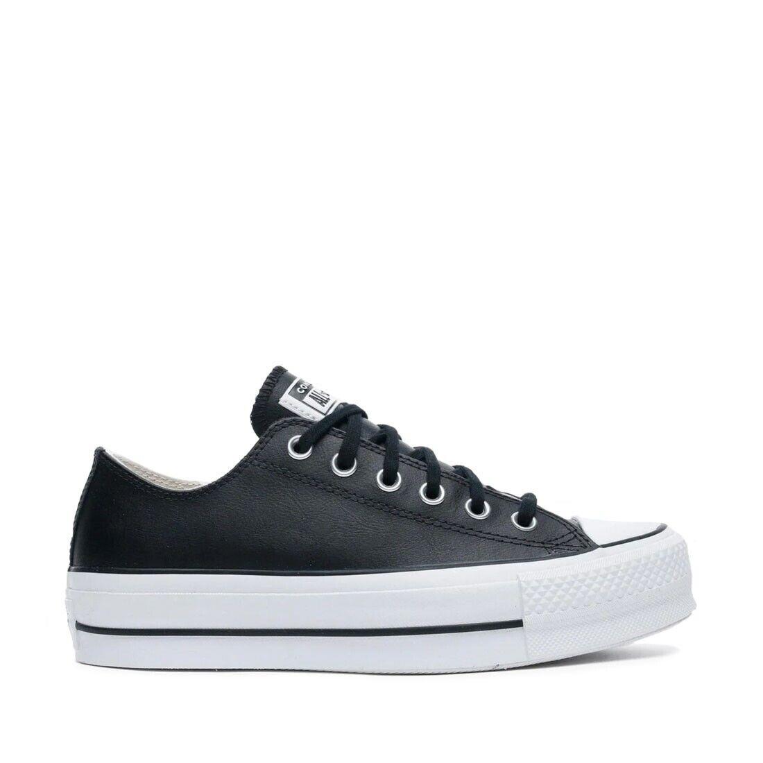 Converse 561681C Women`s Ctas Lift Clean Ox in Black/white - Medium