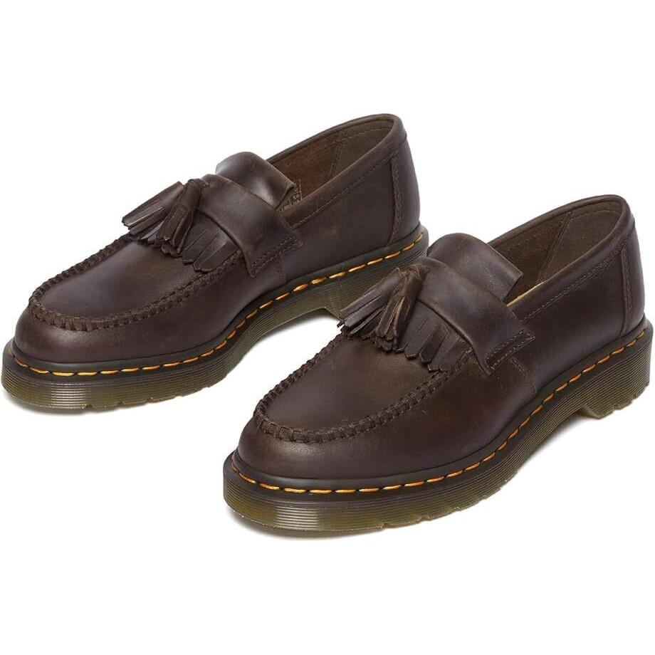 Unisex Shoes Dr. Martens Adrian Leather Tassel Loafers 30917201 Dark Brown