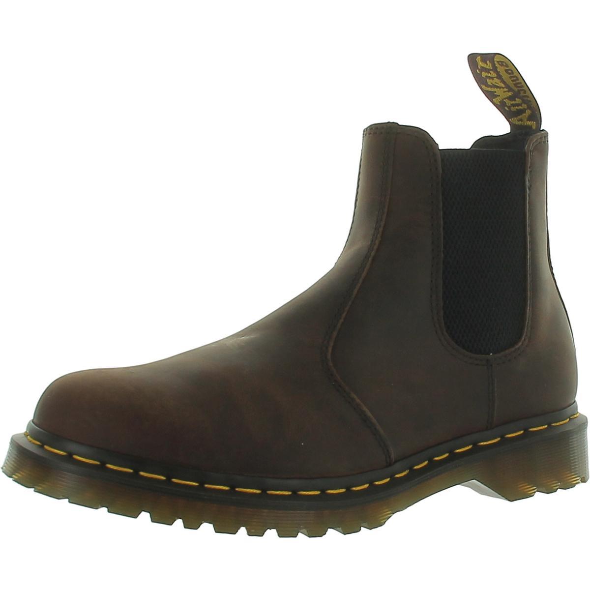 Dr. Martens Womens Ambassador Leather Pull On Chelsea Boots Shoes Bhfo 8134 Chestnut Brown