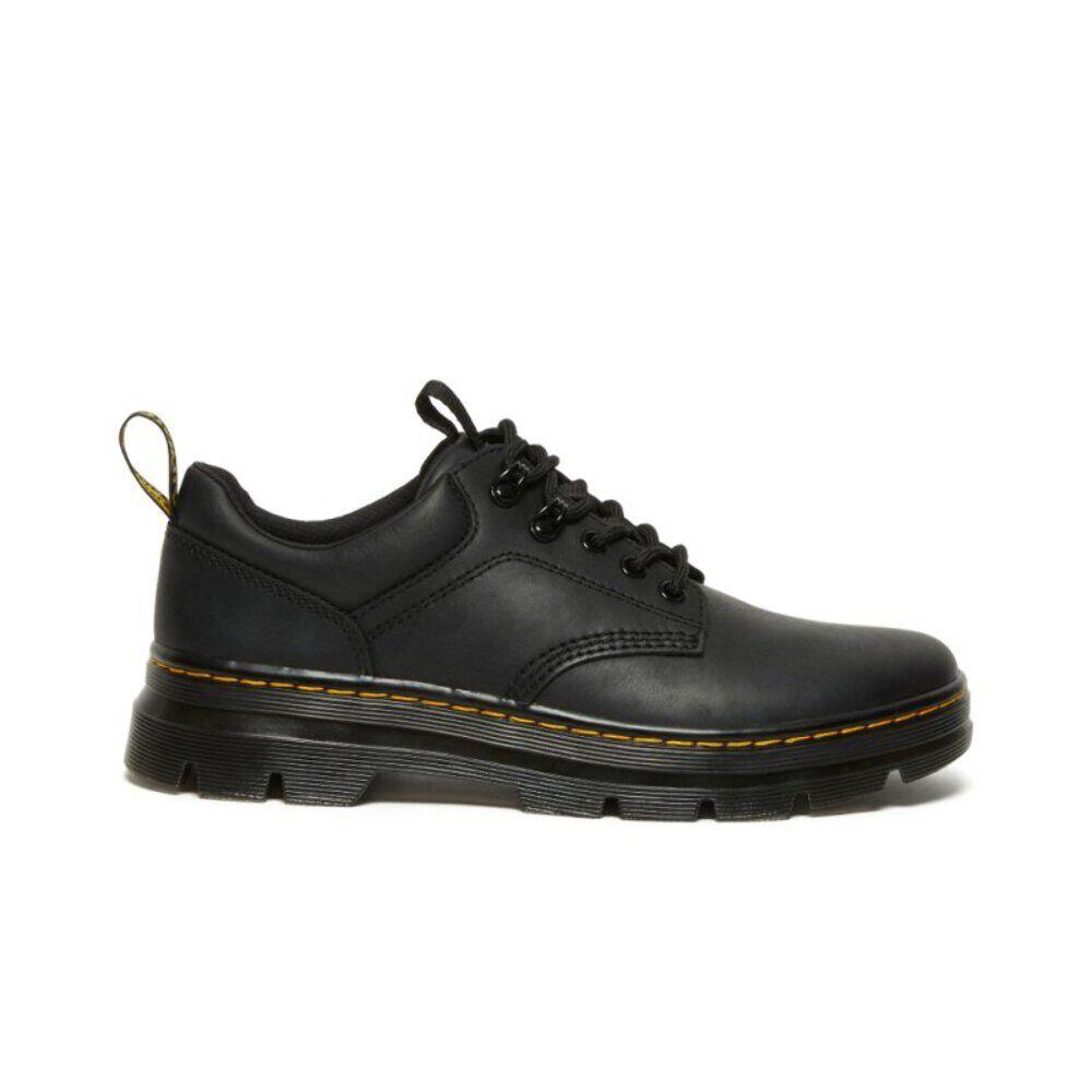 Dr. Martens Reeder Leather Rugged Oxford - Black Wyoming - Black Wyoming