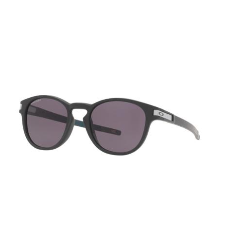 Oakley Sunglasses Latch Asian Fit Matte Carbon Prizm Grey OO9349-45 - Frame: Black, Lens: Gray