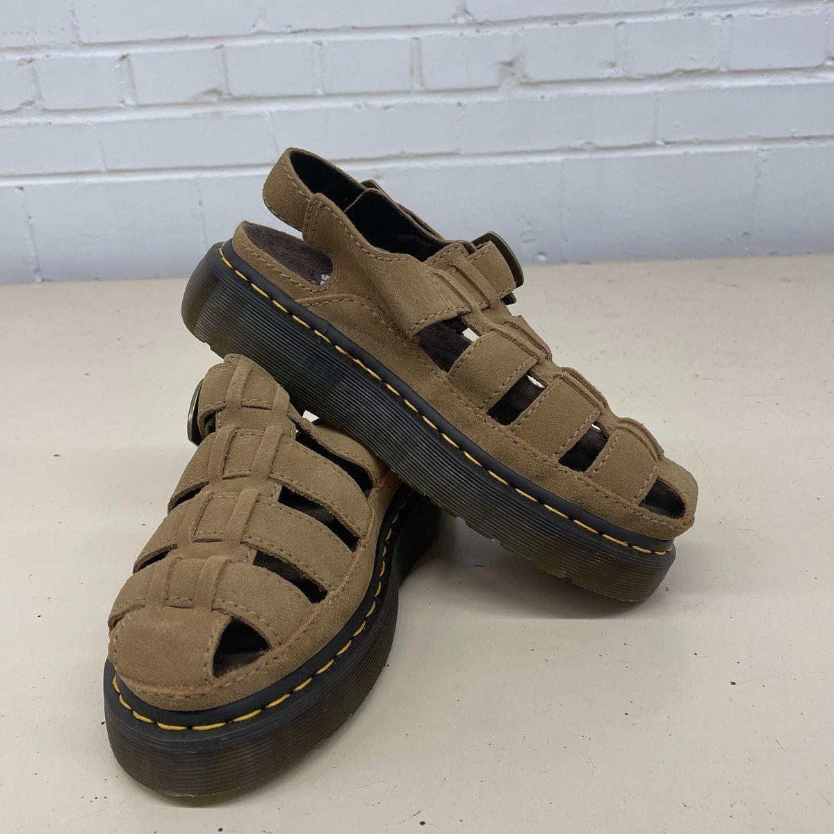 Dr. Martens Wrenlie Bronx Suede Fisherman Sandals Unisex Size M7/W8