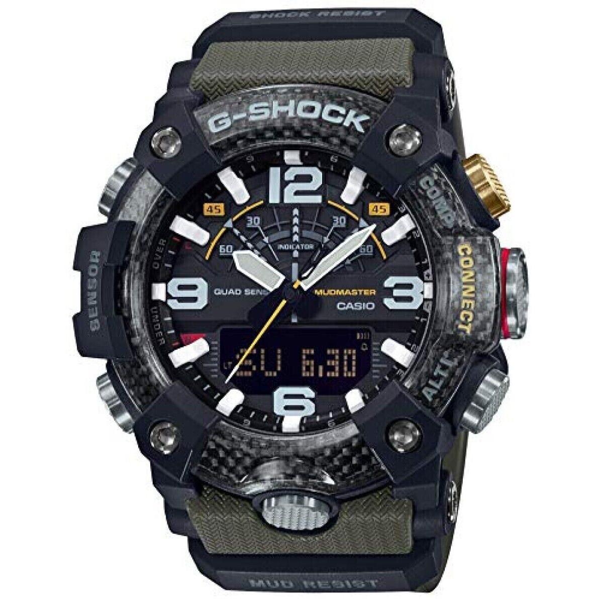 Casio G-shock GG-B100-1A3JF Green Mudmaster Carbon Core Bluetooth Men Watch