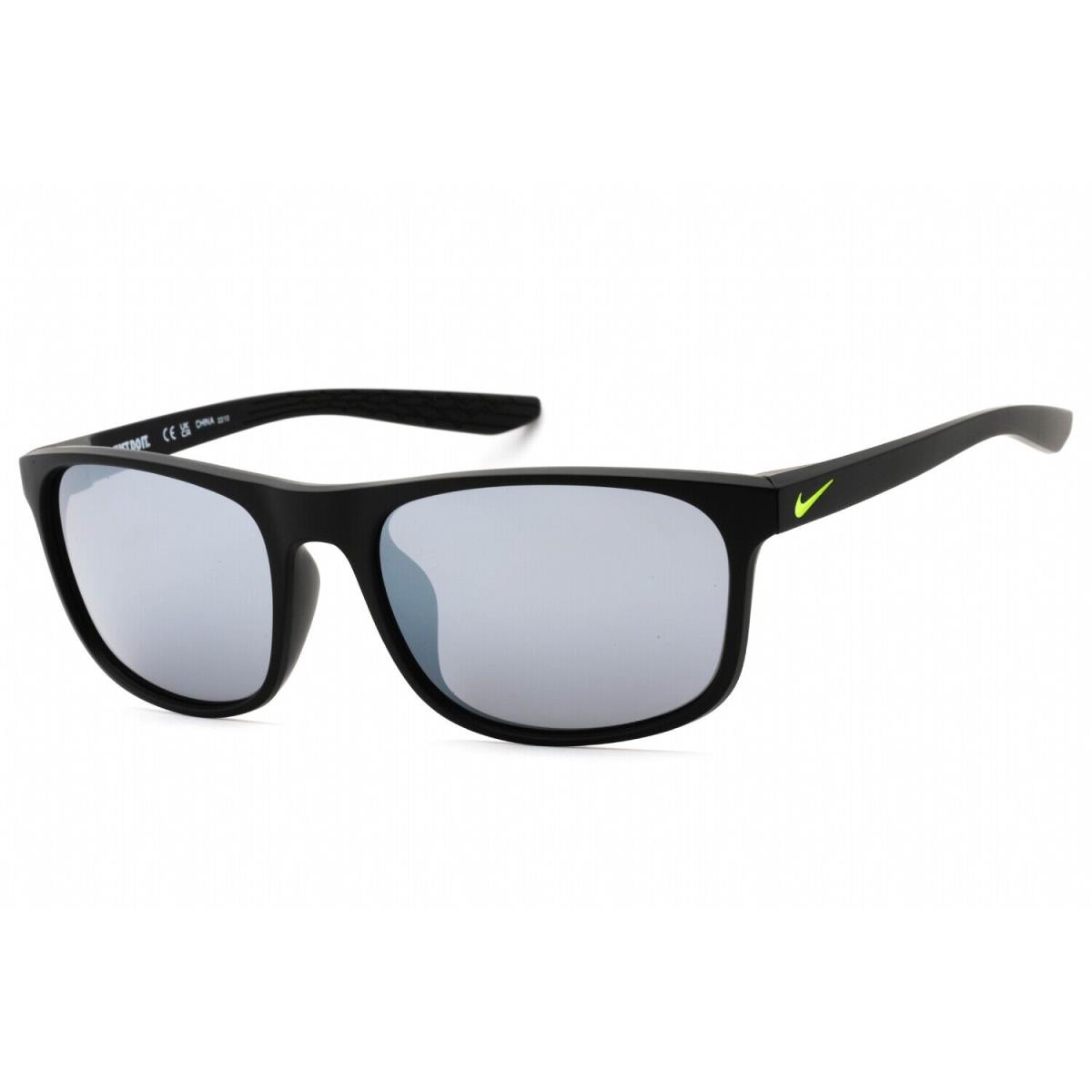 Nike Endure FJ2185 011 Sunglasses Matte Black Gray Silver Frame Grey Lenses 59mm - Frame: Matte Black Gray Silver, Lens: Gray