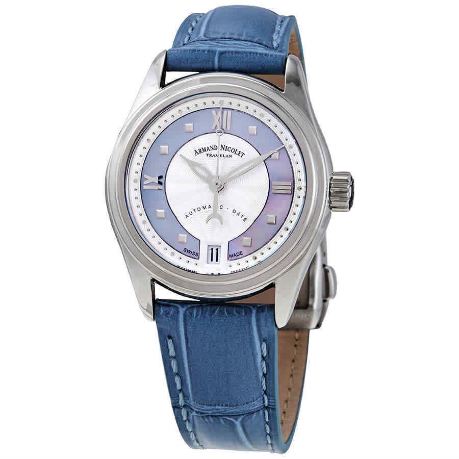 Armand Nicolet M03-2 Automatic Violet Mop Ladies Watch A151AAA-AK-P882LV8