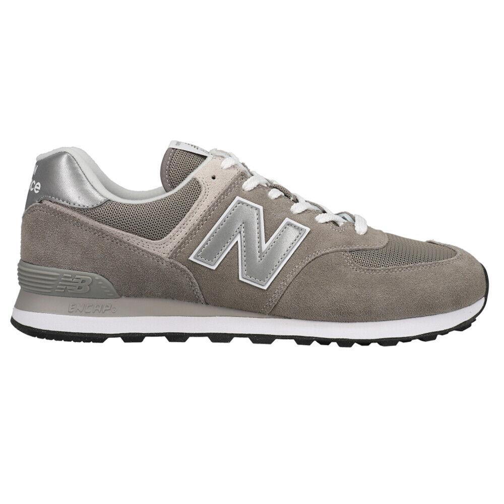 New Balance 574 Lace Up Mens Grey Sneakers Casual Shoes ML574EVG