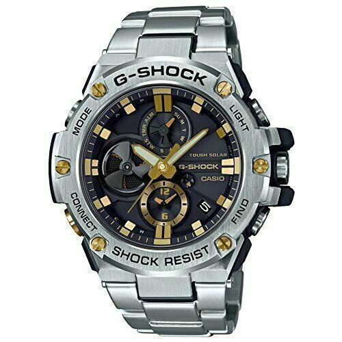 Casio Mens Watch G-steel Smartphone Link GSTB100D-1A9 Solar Mens Watch