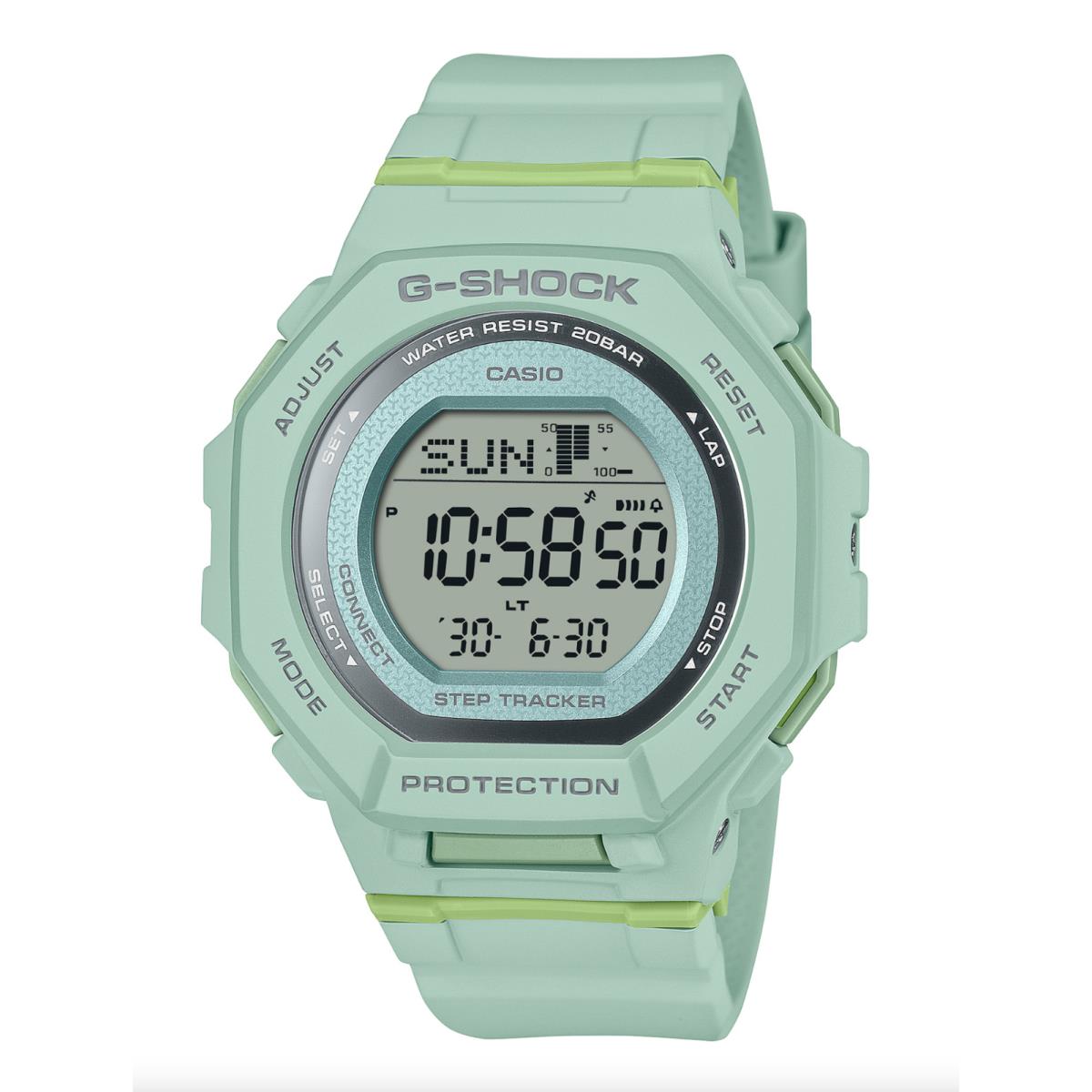 Casio Baby-g GMDB300-3 Digital Smart Dual Time Green Rubber Quartz Women`s Watch