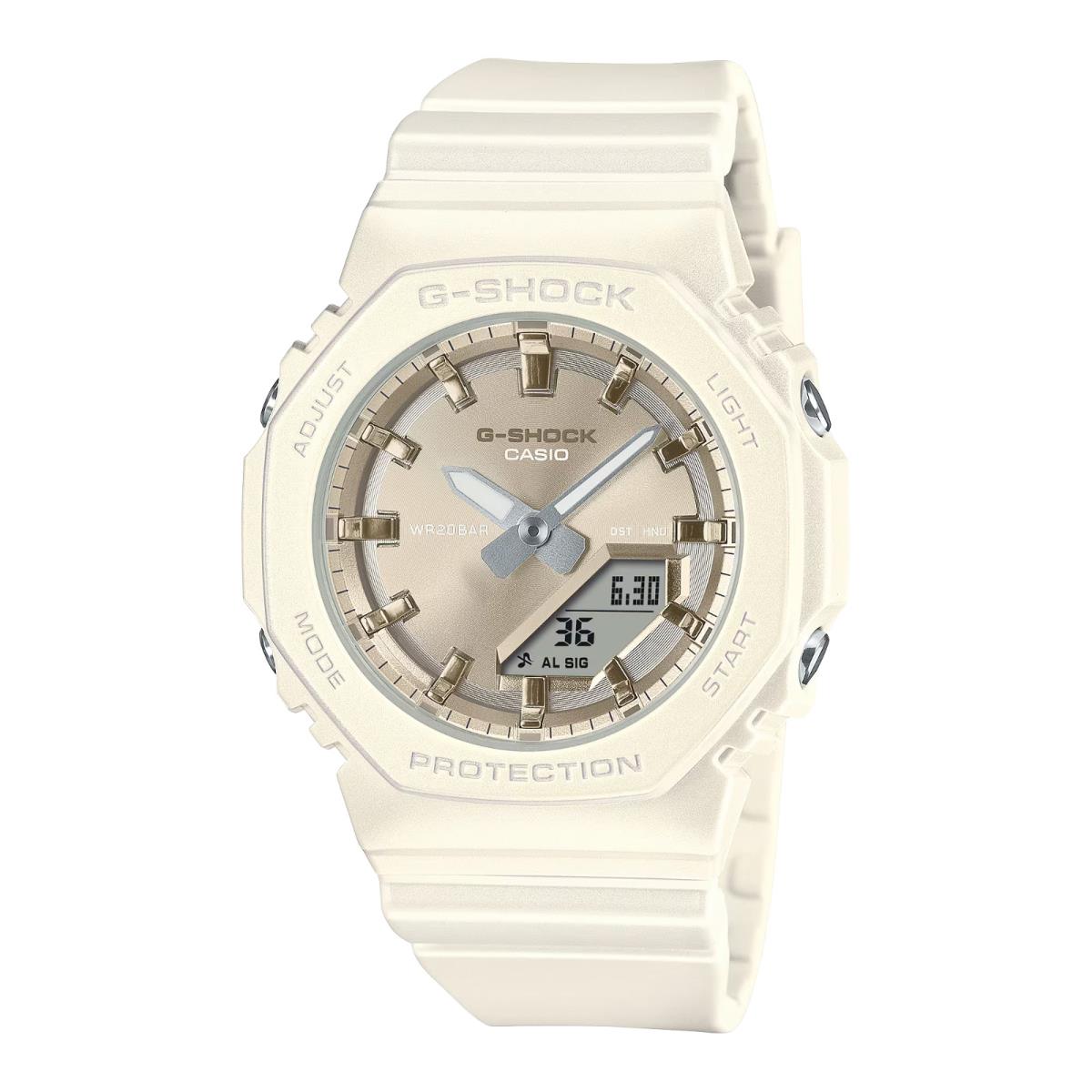 Casio GMAP2100ST7A Pearl Cream Analog-digital Resin Women`s Watch