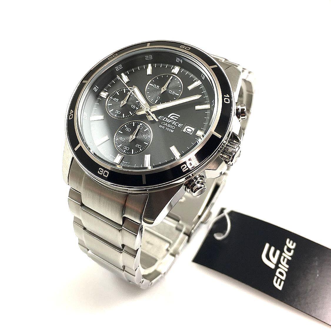 Men`s Casio Edifice Stainless Steel Chronograph EFR-526D Watch EFR526D-1AV