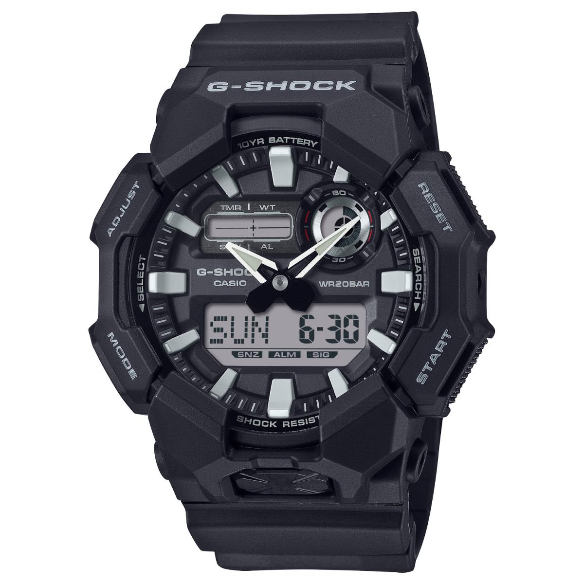 Casio G-shock GA010-1A Black Analog-digital Quartz 10 Year Battery Resin Watch