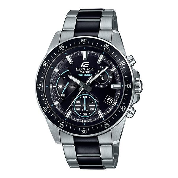 Casio Edifice Stainless Steel Band Retrograde Chronograph 100meter EFV-540SBK-1A