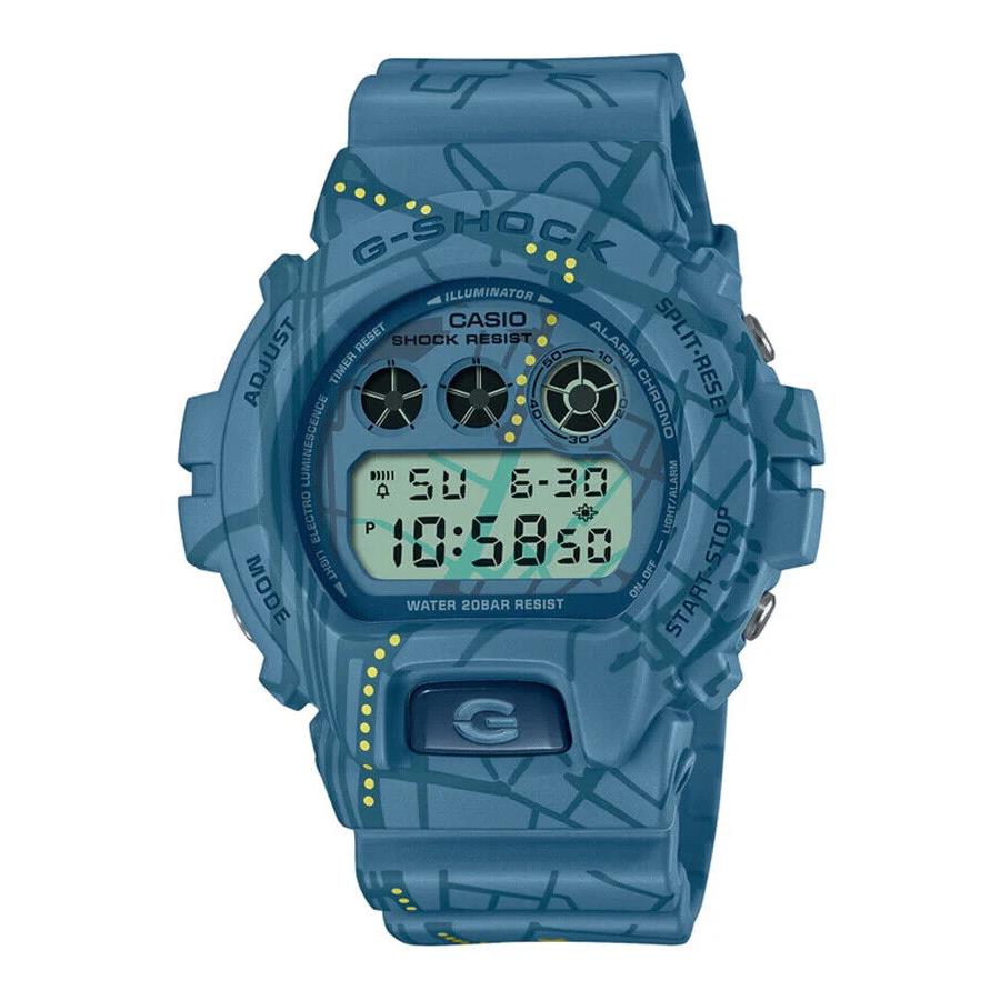 Casio Gshock DW6900SBY-2 Treasure Hunt Digital Blue Band Watch