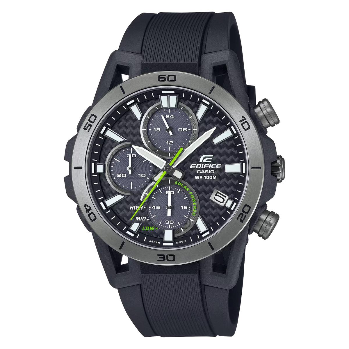 Casio Edifice EQS960PB-1AV Sospensione Solar Chronograph Carbon Fiber Dial