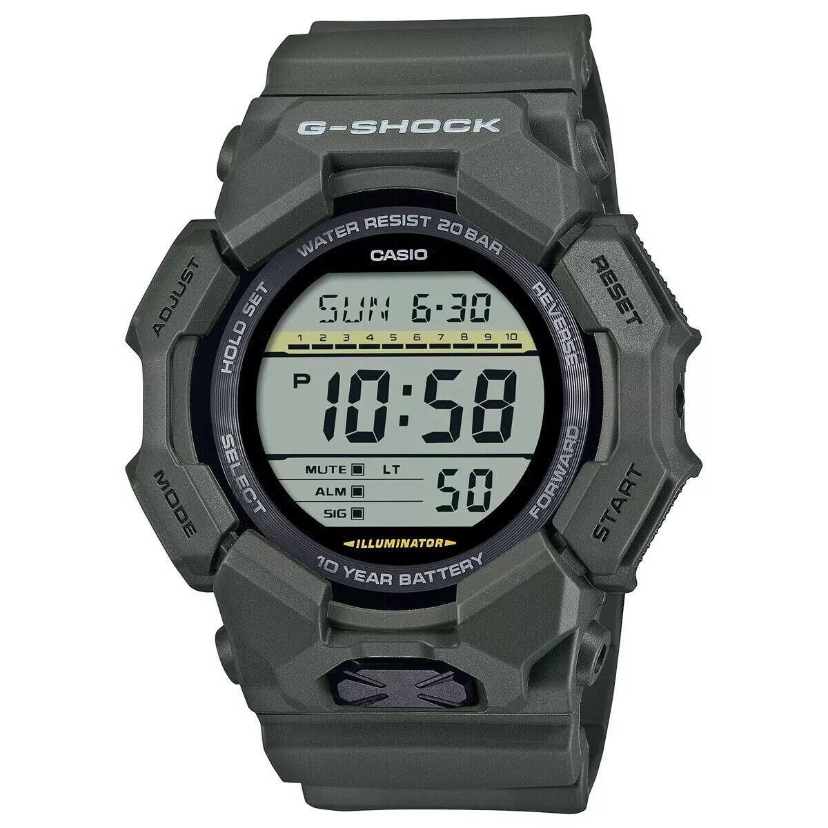 Casio G-shock GD-010-3 Quartz Resin Green Digital Rubber Watch