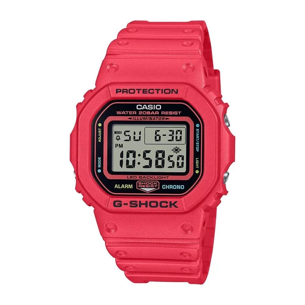 Casio G-shock Digital Energy Park Series Red Alarm Chrono DW-5600EP-4 Mens Watch