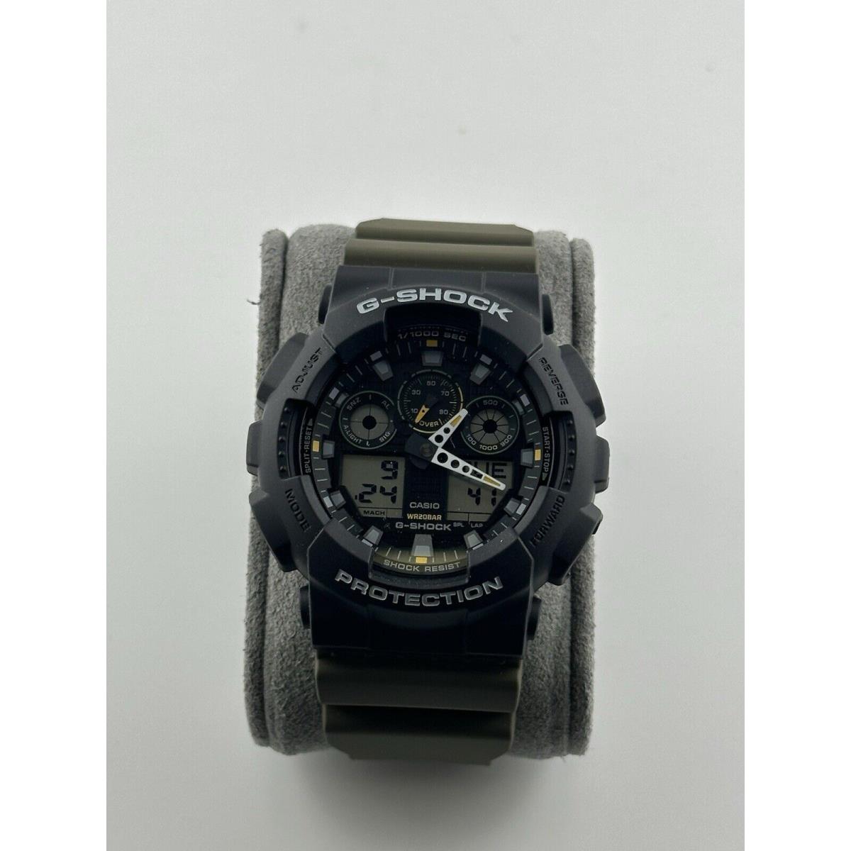 Casio G Shock Two-tone Black Olive GA100TU-1A3